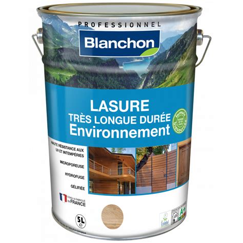 Lasure 5L Chêne Clair très longue durée environnement Blanchon