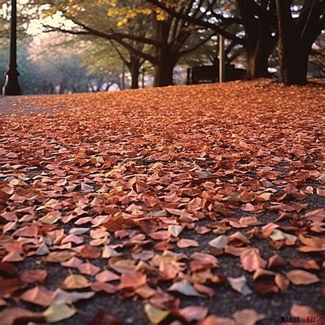 Autumn Leaves On The Ground Background Autumn Season Leaves