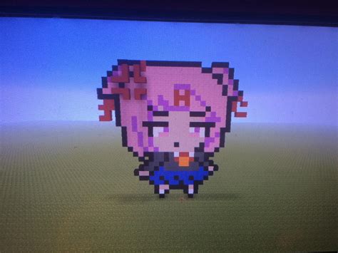 A Pixel Art Natsuki I Made In Minecraft Best Girl Fight Free Nude