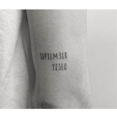 Handwritten Lettering Tattoo Located On The Tricep