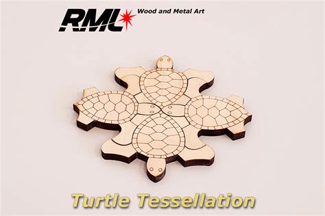 Tessellation Puzzle Pieces Turtles 10 Pieces Blank Shape Etsy