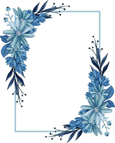 Blue Floral Bouquet With Watercolor 16407661 Png