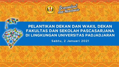 Pelantikan Serah Terima Jabatan Dekan Wakil Dekan Di Lingkungan