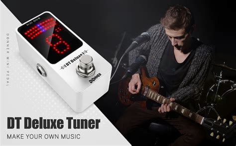 Donner DT Deluxe Guitar Tuner Pedal 1 Cent True Bypass Amazon Co Uk