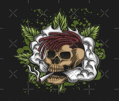 Smoking Skeleton By Leen12 Redbubble