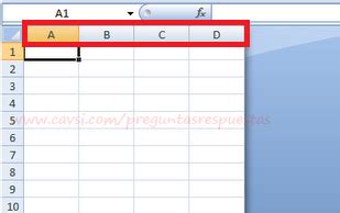 Qué es un Encabezado de Columna Excel CAVSI