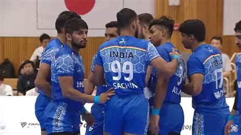 Asian Kabaddi Championship 2023 India Pip Iran 33 28 To Qualify For Final