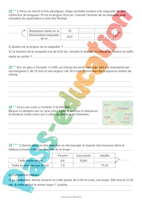 Résoudre un problème de proportionnalité 2 Exercices pour la 6eme