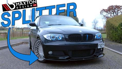 Front Splitter Bmw Series E Maxton Design Gloss Black How To Fit