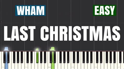 Wham Last Christmas Piano Tutorial Easy Youtube