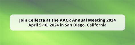 American Association For Cancer Research Annual Meeting 2024 Cellecta