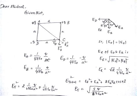 Find Net Electric Field At Point C Q Find Net Electric Field At Point