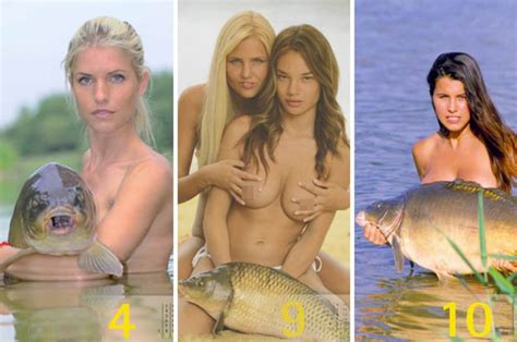 Naked Carp Calendar Features Sizzling Babes Holding Fish Daily Star Daily Star Carp News