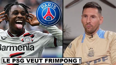 LE PSG S INTÉRESSE A JÉRÉMIE FRIMPONG DU TRES LOURD MESSI FAIT UNE