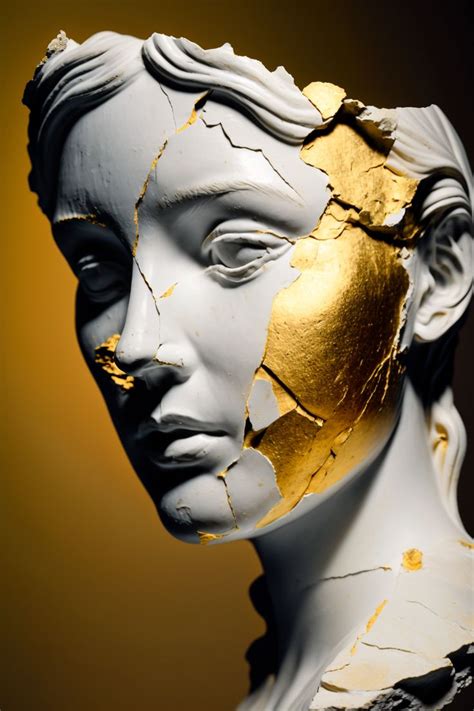 Kintsugi Statue En 2023 Estatuas Arte Del Tatuaje Esculturas