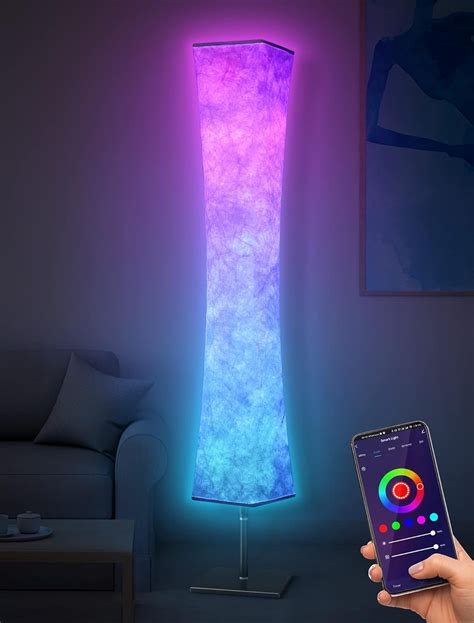 Ivy Bronx Rgb Led Smart Lamp Alexa App Control Color Changing Modern