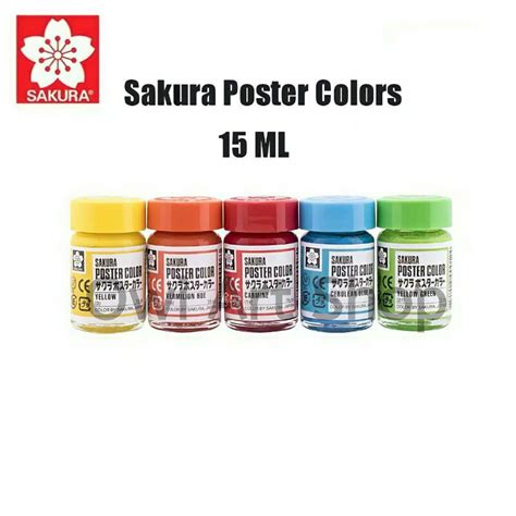 Jual Sakura Poster Colors Ml Cat Poster Sakura Ml Shopee Indonesia