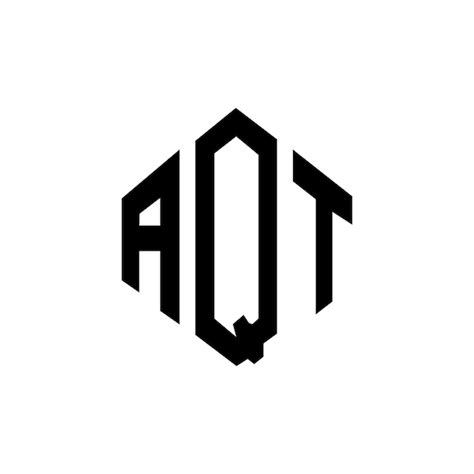 Design Du Logo De La Lettre Aqt Avec Forme De Polygone Aqt Polygone Et