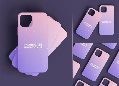 Free Iphone 13 Phone Case Mockup Psd Set Good Mockups Free Iphone