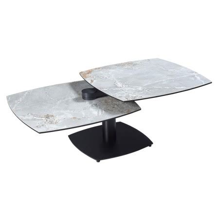 Tables Basses Tonga C Ramique Onyx Plateau Pivotant