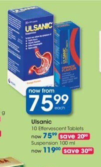 Ulsanic Effervescent Tablets Offer At Clicks