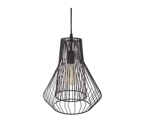 Luminaire Suspension En Métal Filaire Noir D 28 Cm Lustre