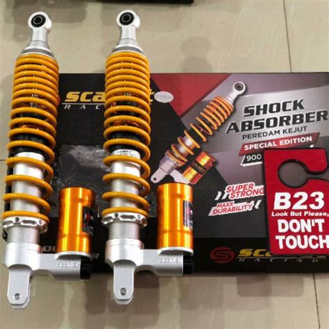 Jual Shock Scarlet Honda Adv 395mm Tabung Bawah Klik Fungsi Model