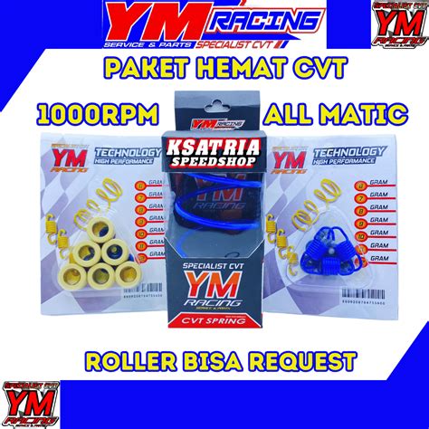 Paket Hemat Cvt Rpm Ym Racing All Matic Beat Mio Vario Scoopy