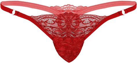 Mufeng Herren Tanga Spitze Tanga Ausbeulte Tasche Bikini