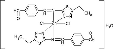 Suggested Structure Of The Octahedral Zn Ii Complex Of The Ligand L