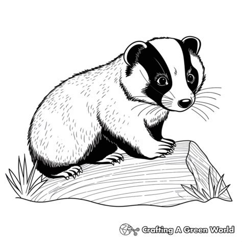 Badger Coloring Pages Free Printable