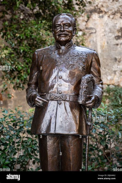 Statue Des Prinzen Rainier III Auf Der Rampe De La Major Treppe Dem