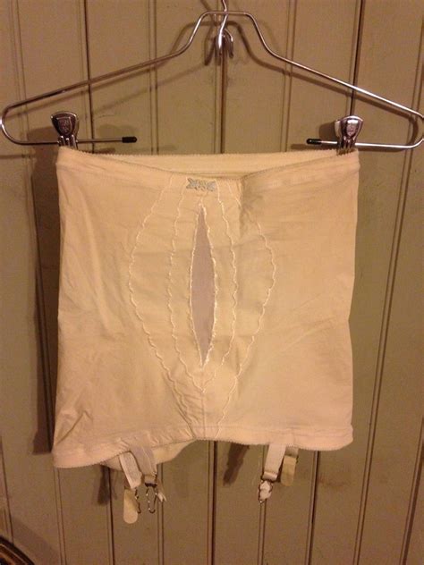 Vintage Playtex Sm Tan Open Bottom I Cant Believe Its A Girdle W Garters Ebay