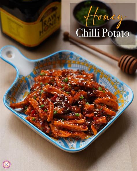 Honey Chilli Potato Recipe Raks Kitchen