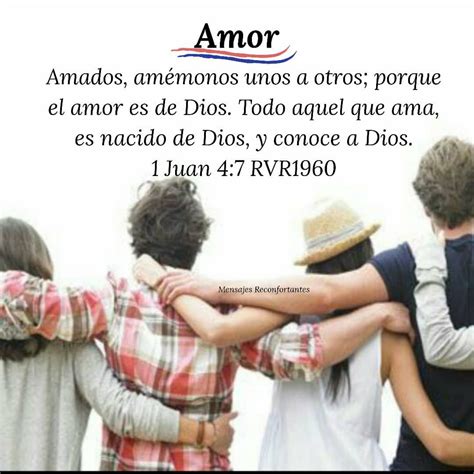 Amados amémonos unos a otros porque el amor es de Dios Todo aquel