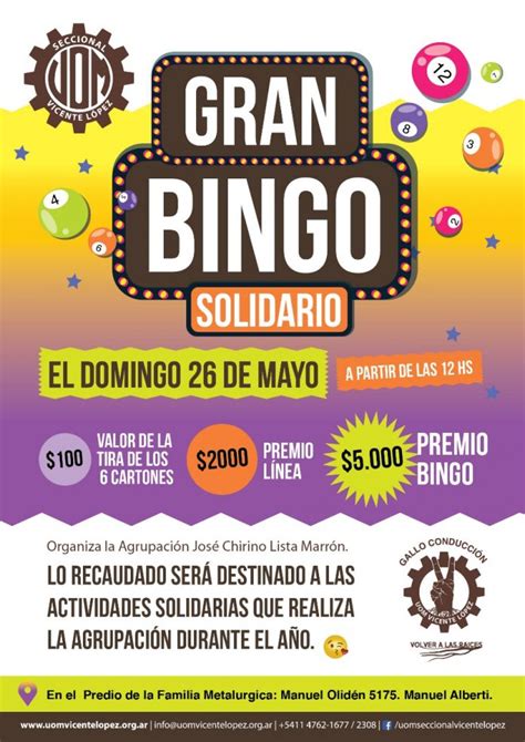 Gran Bingo Solidario UOM Seccional Vicente López