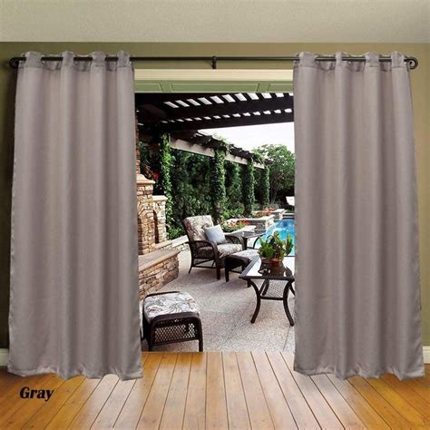 Cross Land Outdoor Curtains Uv Protection Thermal Insulated Blackout