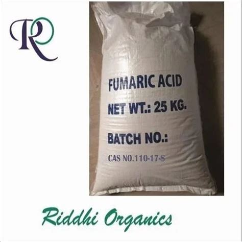 Fumaric Acid Packaging Size Kg Packaging Type Bag At Best Price