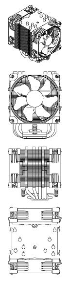 Noctua NH U9S CH BK Chromax ToniX Computer