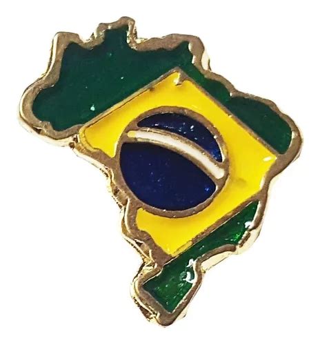 Pin Botton Broche Brasil Bandeira Patria Metal Avulso Mercadolivre