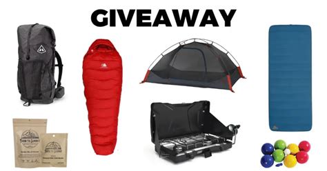 Gear Ultimate Camping Giveaway Win A 900 Backpacking Camping Gear