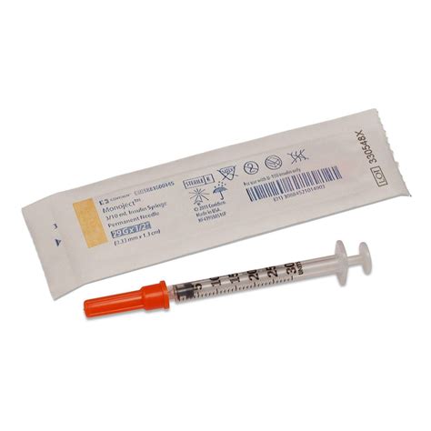 Cardinal Monoject 0 3 ML Soft Pack Insulin Syringe 29g 29G X 1 2