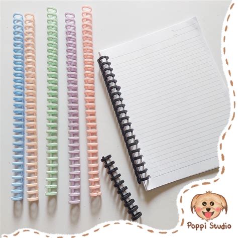 Jual Ring Binder 30 Lubang Spiral Bahan Plastik DIY Loose Leaf