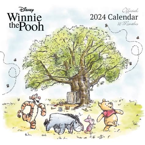 WINNIE THE POOH 2024 Calendar Official Disney 16 Month From Sept 2023