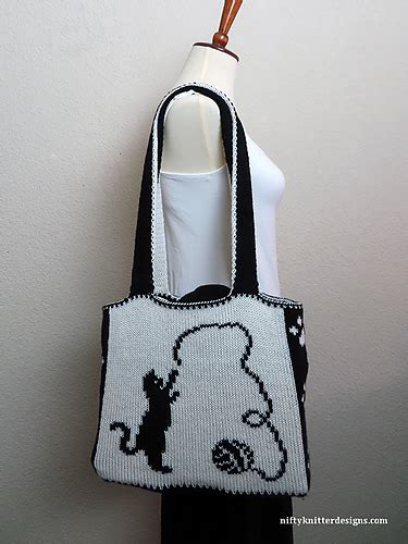 Ravelry Cattitude Bag Pattern By Lisa Hannan Fox