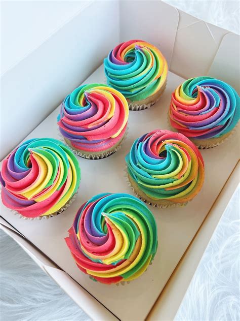 Rainbow Cupcakes