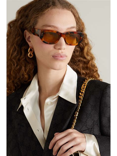 GUCCI EYEWEAR Cat Eye Tortoiseshell Acetate Sunglasses NET A PORTER