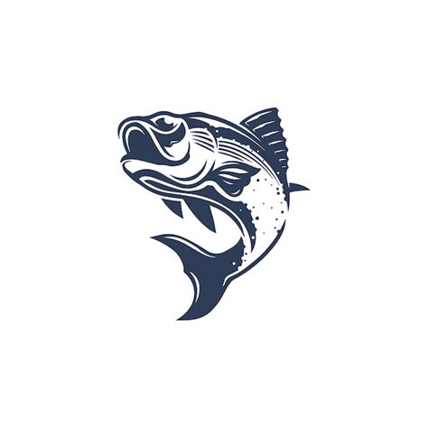 Vorlage F R Das Design Des Fisch Silhouette Logos Premium Vektor