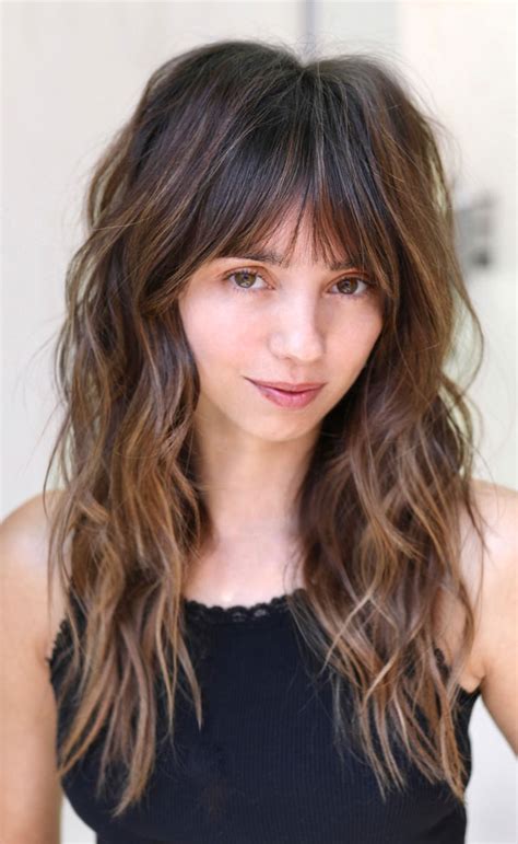 50 Beautiful Long Shag Haircuts For Effortless Style Tousled Brunette