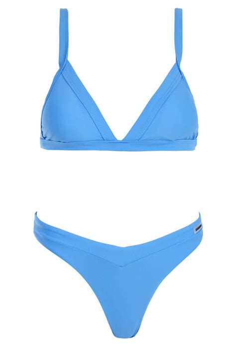 Luigi Set Bikini Τριγωνάκι Με Ενίσχυση Ψηλόμεσο Μπλε 3874706 Skroutz gr